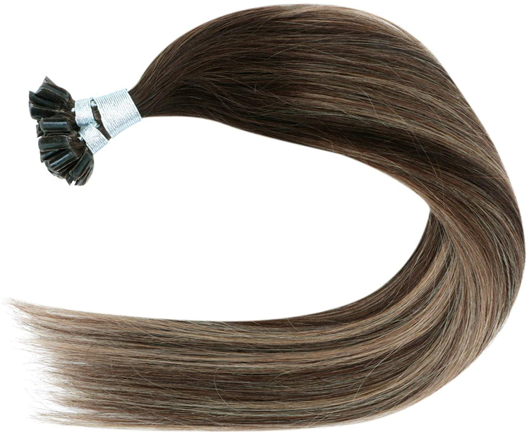 #4274Balayage Brun Chocolat à Blond Caramel