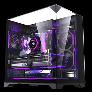 LOVINGCOOL Fábrica Custom Gaming Computer Cases and Towers Cpu Case Spcc Metal Vertical ATX Comput Desktop Cabinet Glass PC - Product Image 3