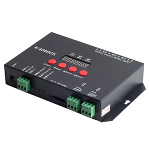K-4000C SD-карта пиксельный светодиодный контроллер оригинальный ws2812 , SPI/DMX DC5V/DC12-24V программируемый dmx светодиодный контроллер света