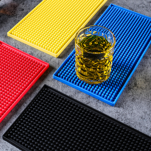45*30cm Soft <strong>PVC</strong> Rubber Custom <strong>Bar</strong> Runner Mat for <strong>Bar</strong> Using Eco-friendly <strong>PVC</strong> OEM Embossed logo <strong>bar</strong> Drip Mat - Product Image 5