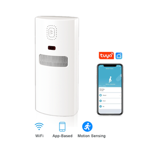 WiFi运动传感器图亚智能PIR运动检测器，带应用程序警报电池供电红外无线报警系统 - Product Image 1
