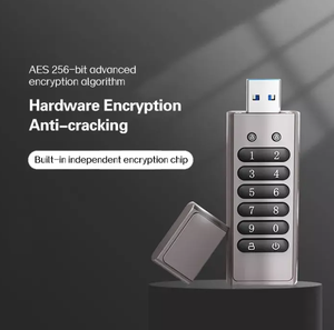 便携式密码硬盘便携式u盘3.0 32gb适用于各种设备AES键盘锁硬盘u盘 - Product Image 4