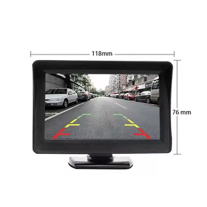 Monitor de pantalla LCD de Venta caliente Pantalla de coche de 4,3 pulgadas Entrada de video de dos canales para camiones de automóviles - Product Image 3