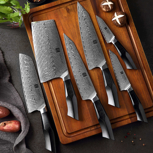 Profissional 6 Pcs 67 Camadas De Aço Damasco Cozinha Chef Faca Set Com Premium G10 Handle - Product Image 2