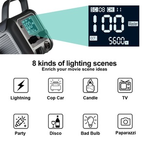 GVM PR150R150WハイパワーLEDビデオライトバイカラー & RGBスタジオ照明キット - Product Image 3