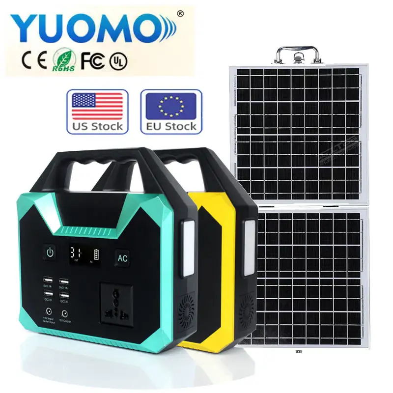 Sistema de energía Solar sin red, 100W, UPS Lifepo4, batería de almacenamiento de energía/Mini banco de energía Solar para exteriores, estación de energía portátil