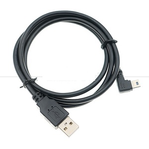 90度l形左角USB 2.0 A公到迷你B 5针USB数据充电线，用于MP3相机1m 2m 3m 5m - Product Image 6