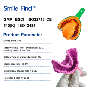 Nụ Cười Tìm PVS A-Silicone 20G 25G Phun Răng Làm Trắng Khay Trộn Nha Khoa Một Silicone Ấn Tượng Putty - Product Image 3