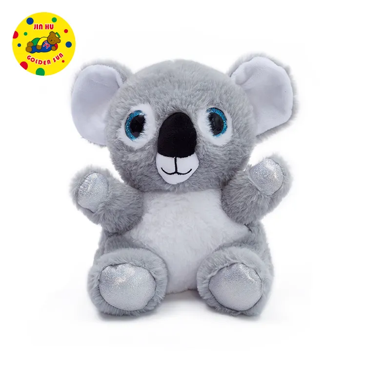 Peluche all'ingrosso Smile Koala grigio peluche peluche Kawaii bambola morbida