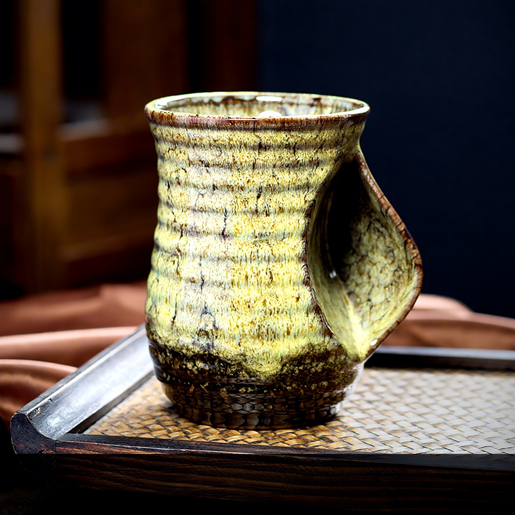 Taza calentadora de manos-amarilla