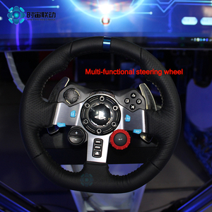 VR seis ejes tres Pantalla de carreras gran cuerpo sentido simulación pista coche simulación conducción arrastre carreras equipo de juegos - Product Image 6