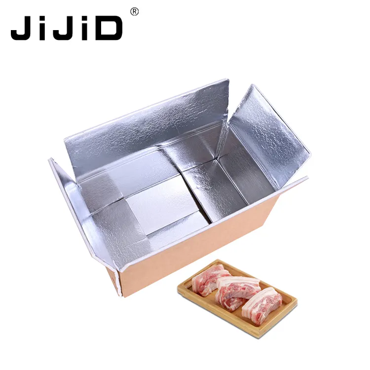 JiJiD Custom Insulated Shipping Boxes Waterproof Frozen Meat Packaging Meat Pack Box Insulated Box For Meat