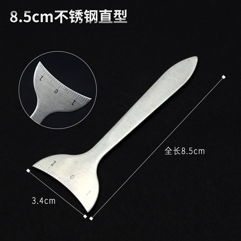 Cinta métrica de acero inoxidable de 8,5 cm.