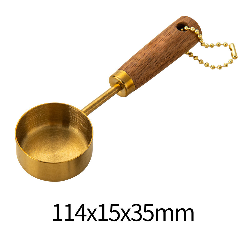 Cuchara medidora bañada en oro 14ml