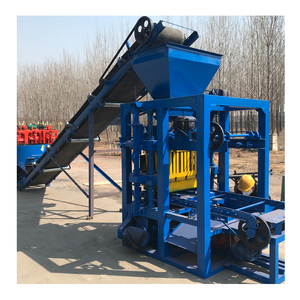 220V <strong>QTJ4</strong>-26D Hollow <strong>Block</strong> Making <strong>Machine</strong> for Concrete Sand Cement with Engine Mold Core Components for Brick Production Line - Product Image 3