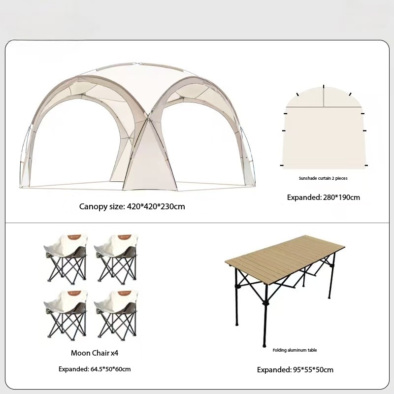 Ensemble beige clair de grande taille, trois pièces