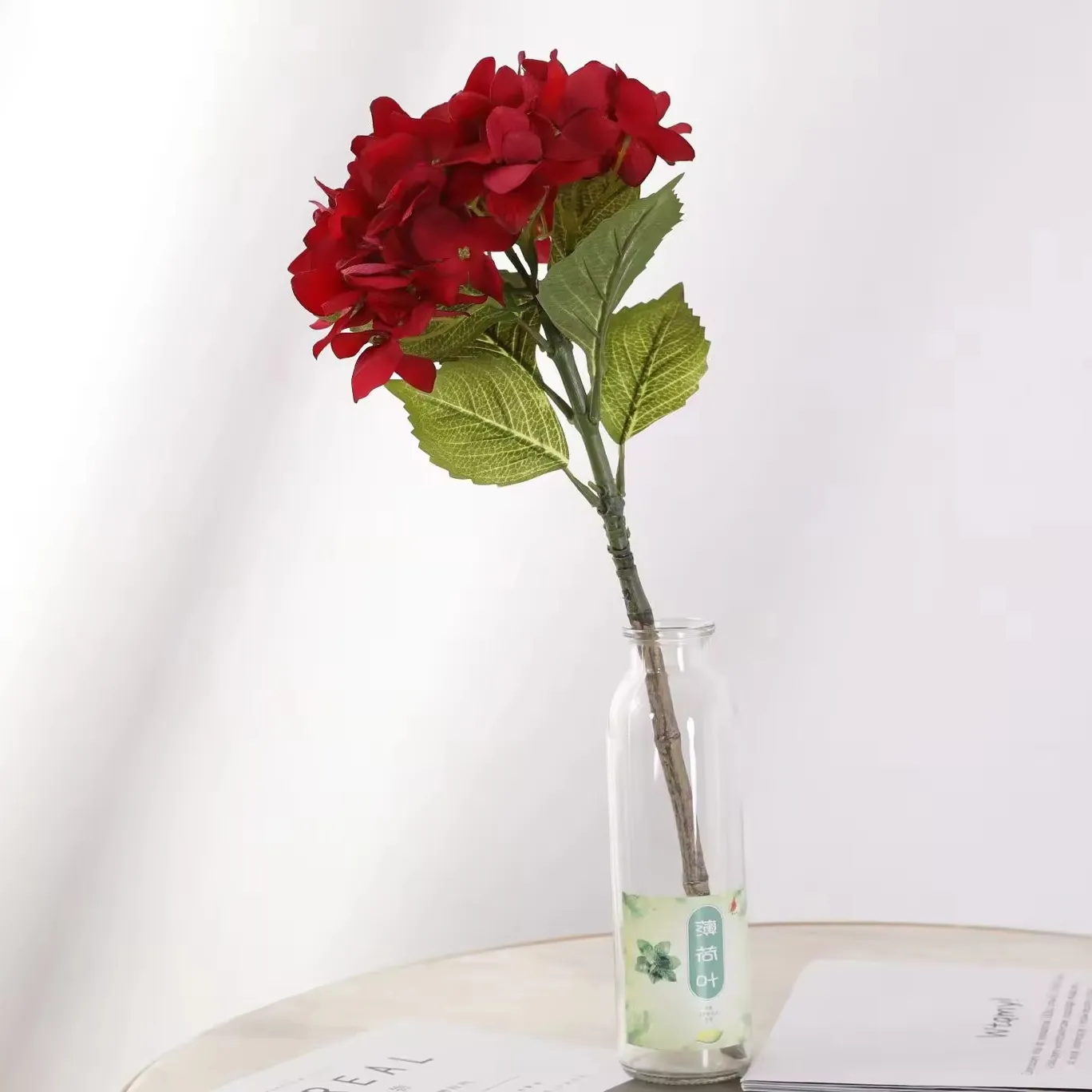 Оптовая продажа, увлажняющая настоящая Гортензия, бесплатный образец, высокое качество, Свадебный Ландшафтный декор, искусственный цветок