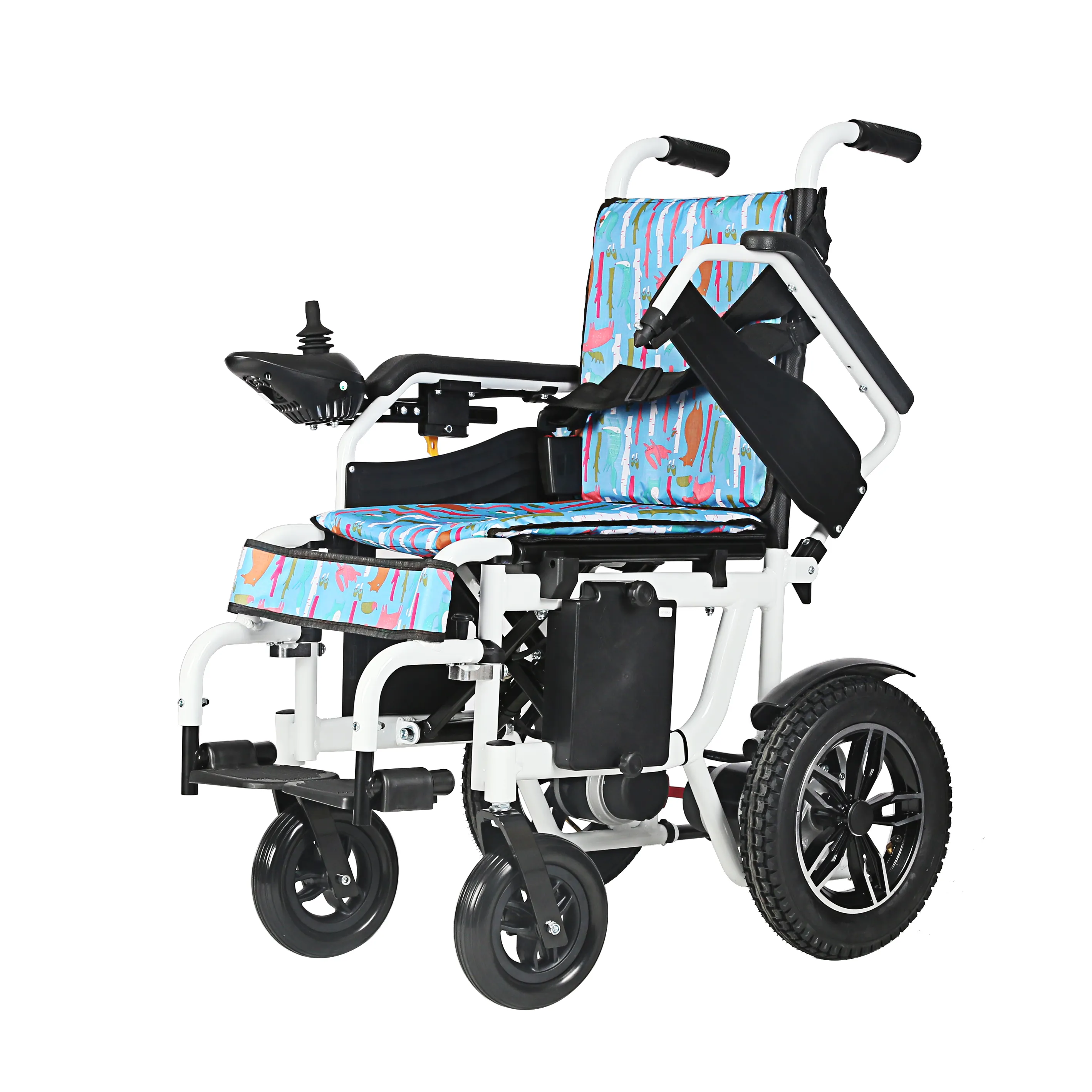 New Design Foldable Lightweight Folding Motor Crianças Cadeira de rodas elétrica para crianças deficientes