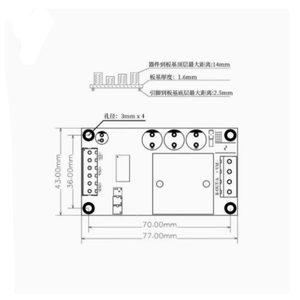 PWM controllo ad alto e basso livello di controllo DC11-75V/10A 480W singolo canale DC spazzolato modulo di azionamento del motore - Product Image 3