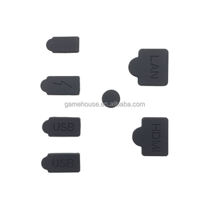ปลั๊กยางซิลิโคนกันฝุ่นพร้อมยูเอสบีสำหรับอินเทอร์เฟซ HDMI ฝาครอบกันฝุ่นสำหรับควบคุมเกมคอนโซล PS5