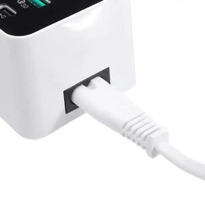 PD 18W çoklu port 8-Port USB şarj aleti masaüstü istasyonu QC3.0 hızlı 60W hızlı şarj ile iPad cep telefonu için LCD ekran - Product Image 3