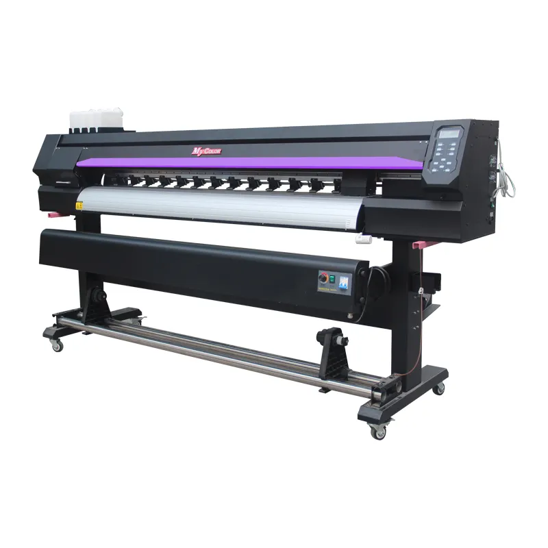 Promozione carta da parati digitale prati1440dpi Dx5 Heads Banner Sticker Flex Eco Solvent Printing Machine stampante a getto d'inchiostro automatica