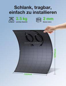 STOCK UE 23.6V 18% efficacité panneau solaire Flexible Ultra mince IP67 étanche panneau <span class=keywords><strong>PV</strong></span> Portable pour système d'énergie solaire extérieur - Product Image 3