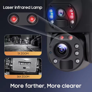 Ubox 8MP 36X Zoom 4G Solar 3K HD Speed Dome Dual Lens View Outdoor Ptz Cctv Network IP Cctv Security <strong>Cameras</strong> - Product Image 2