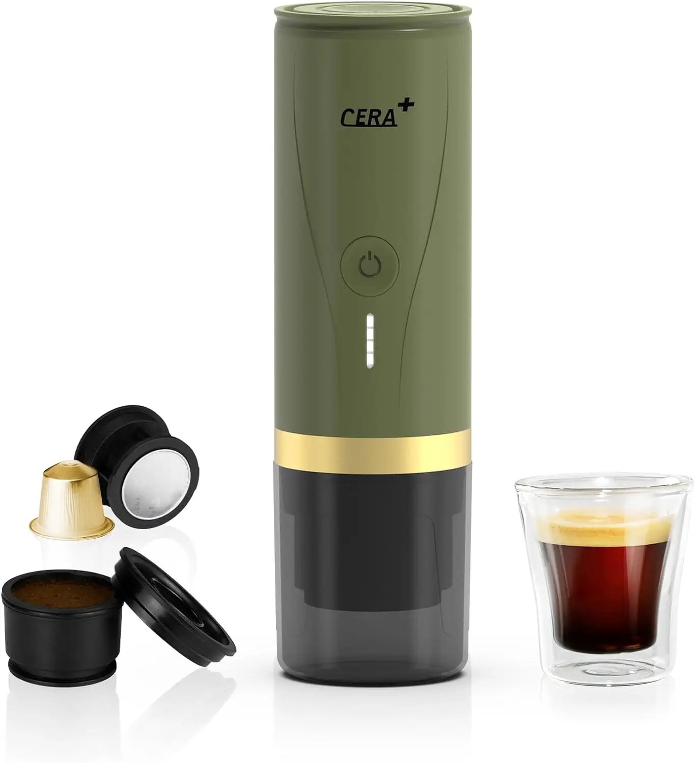 Mini cafetera portátil, café espresso portátil para coche, cafetera totalmente automática portátil