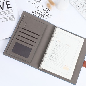 2020 ZJ Commercio All'ingrosso di CANCELLERIA 6 Sciolto Foglia Magnete chiusura a bottone morbido Cuoio della copertura A5 Personalizzato Notebook Con logo