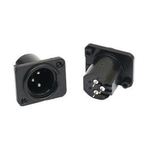 3コアストレートピンバランスオーディオデバイスコネクタ3ピンXLRオスソケットオーディオソケット - Product Image 1