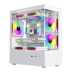 ZeroMaster Aluminum Tempered Glass ATX Mid Tower <strong>Computer</strong> Case With Cooling Fan for Gaming <strong>Optimized</strong> CPU Performance - Product Image 1