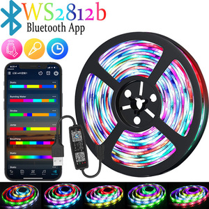 テレビバックライト5050Rgb5VフレキシブルキットUSBLEDストリップ24キーIRリモートコントローラーおよびBluetoothAPP Music Sync 5mLEDストリップライト - Product Image 2