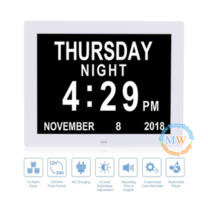 12Inch Wall Clock <strong>Multi</strong> <strong>Function</strong> Led Backlit Electrion <strong>Digital</strong> <strong>Photo</strong> <strong>Frame</strong> Review <strong>With</strong> Remote Control - Product Image 2