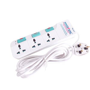 3 <strong>Sockets</strong> Universal Multi Plug <strong>Multiple</strong> <strong>Sockets</strong> Copper Conductor <strong>Extension</strong> <strong>Socket</strong> <strong>Extension</strong> Cords - Product Image 1