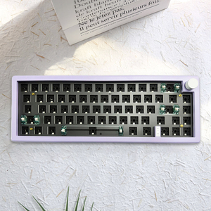 Teclado mecánico GMK67 de 67 teclas, retroiluminación RGB, Teclado mecánico con cable DIY con función de interruptor de perilla, piezas de teclado