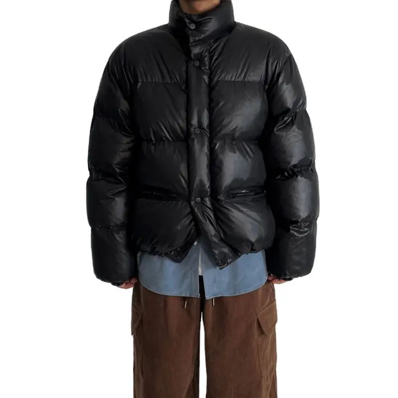 OEM factory Men warm Down Puffer Jacket Hooded Men Mountain Waterproof Outdoor Hiking Down duck jacket puffer jacket
