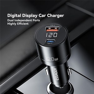 FSJ 009 120W USBタイプCアルミ合金アダプター電圧デジタルディスプレイカーチャージャー - Product Image 2