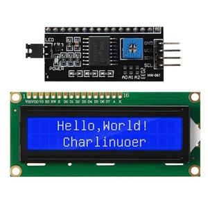 LCD1602 modulo LCD 1602 blu/giallo verde schermo 16x2 caratteri Display LCD PCF8574T PCF8574 IIC interfaccia I2C 5V - Product Image 3