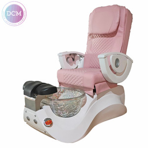 Kırmızı pedikür Spa sandalyesi <span class=keywords><strong>2025</strong></span> çivi ekipmanları Salon ayak bakımı elektrikli masaj ile pedikür sandalyesi