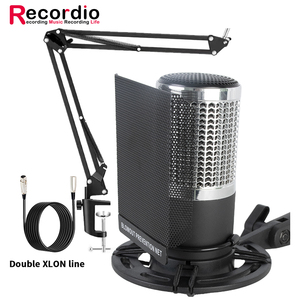 GAM-ZX60ハイファイ録音音質インタビューマイクコンデンサーマイク、ポップフィルター付きXLR for Studio - Product Image 4