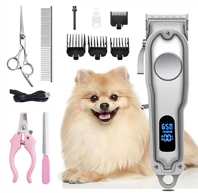 Recargable de bajo ruido Pet Clipper pelo removedor de aseo gato perro de pelo eléctrica mascotas pelo máquina de corte