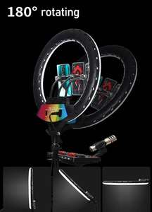 RGB 18 inç halka ışık büyük halka ışık ses kontrolü ile OEM halka ışık - Product Image 5