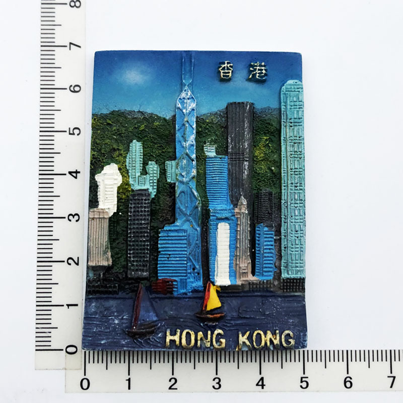 points de repère colorés de Hong Kong