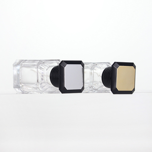 Popular <strong>Perfume</strong> Glass Bottle <strong>30m</strong> 50ml 100ml Square Shape Black Cap Frost Surface Diffuser Packing Available - Product Image 2