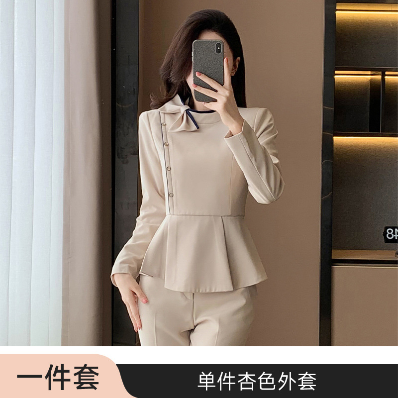 apricot suit