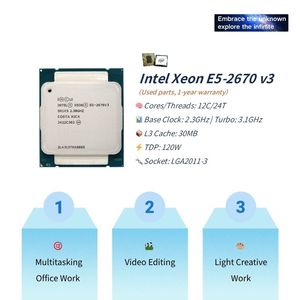 Pandl ชุดเมนบอร์ดคอมพิวเตอร์ตั้งโต๊ะรุ่นใหม่ Intel Xeon E5 V3คอมโบ DDR4 ECC 2x8GB 2133MHz 2670v3 RAM X99ชุดมาเธอร์บอร์ด - Product Image 2
