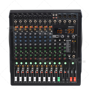 GRACE8 Mini 8 kanal mikser MP3 USB ile profesyonel ses karıştırma konsolu Mini ses mikseri konsolu - Product Image 3