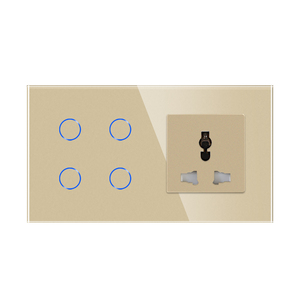 Bingoelec Home presa a muro multifunzione 13A ampiamente utilizzata e interruttore tattile a 4 Gang Wifi Smart Home