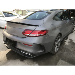 <strong>2</strong> PCS/Set FRP Rear Bumper <strong>Trunk</strong> Air Vent Trim Splitters for Benz C Class W205 C63 Coupe 2015-2017 Canards Spoiler - Product Image 2